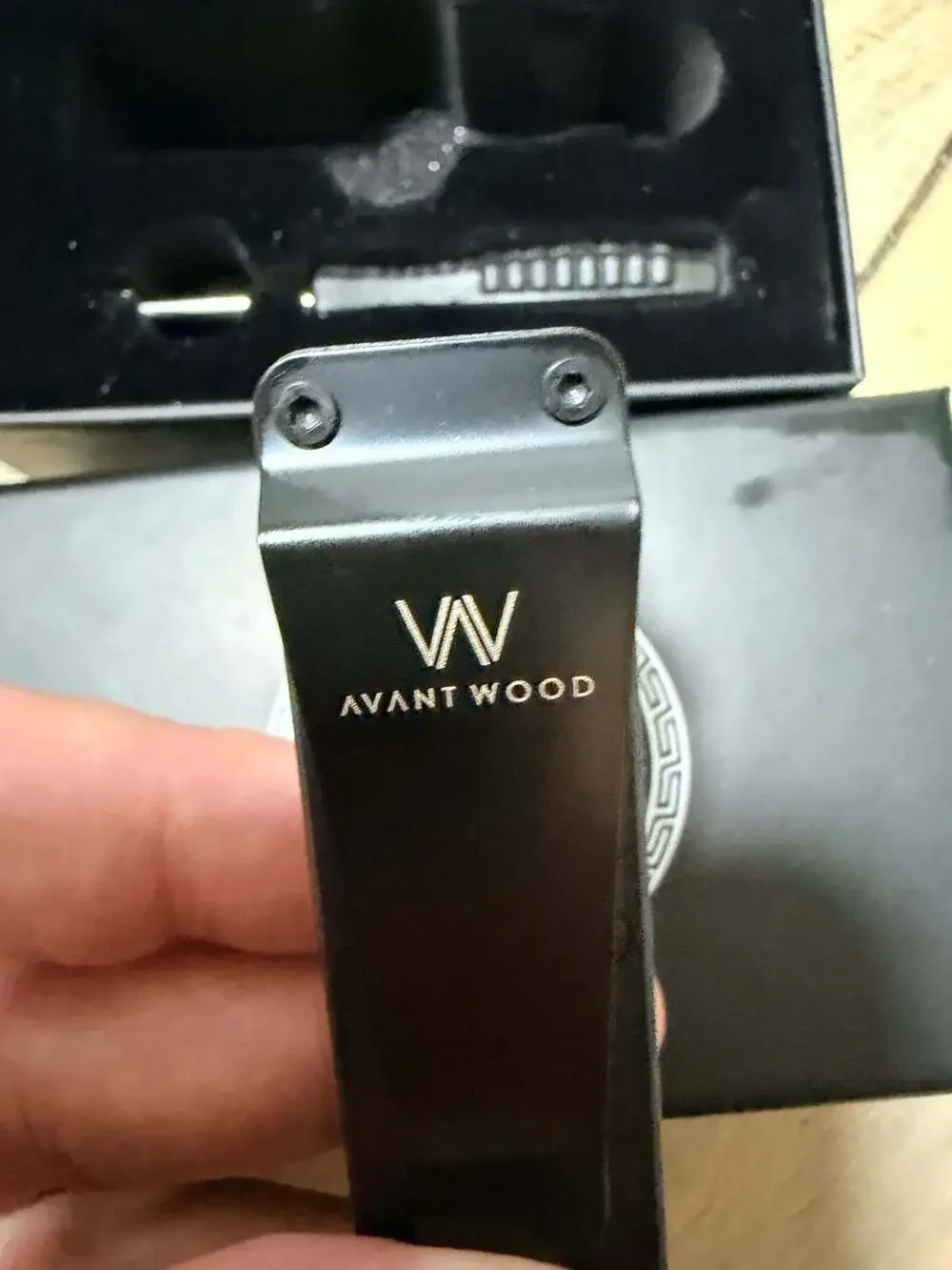 Avant Wood Matte Black Minimalist Key Organizer